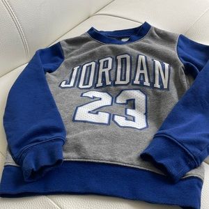Jordan sweatshirt ages 4-5 blue and gray